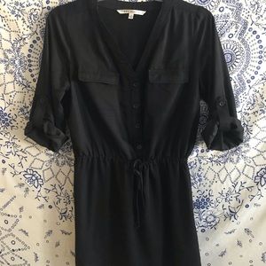Button Down Tie Dress